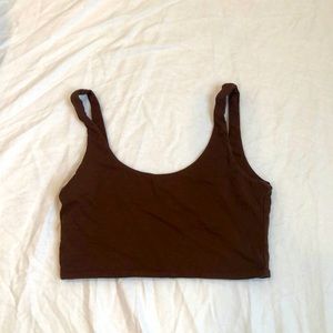 Brown Crop Top